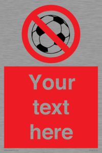 Custom No Ball Games Sign